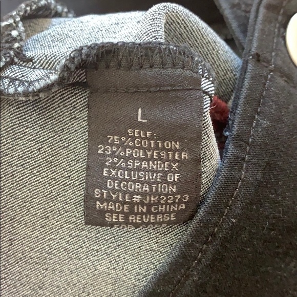 Jealous Tomato Embroidered Black Denim Mini Skirt - Picture 6 of 7